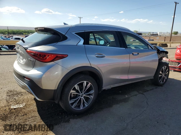 2019 Infiniti QX30 Luxe with VIN SJKCH5CR2KA011265, listed as a Copart auction lot 54603635 with 38,859 mi miles and Salvage title. Bid and sale history available at DreamBid. Image 3.