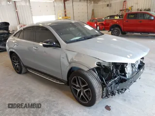 2023 Mercedes-Benz GLE 53 AMG with VIN 4JGFD6BBXPA967389, listed as a IAAI auction lot 42687002 with 27,297 mi miles and . Bid and sale history available at DreamBid. Image 1.