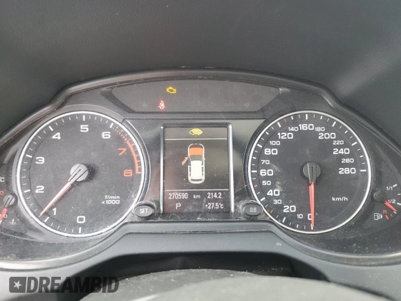 2012 Audi Q5 Premium with VIN WA1LKCFP4CA003411, listed as a Copart auction lot 57301035 with 270,590 mi miles and Salvage title. Bid and sale history available at DreamBid. Image 9.