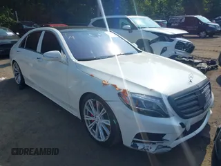 2015 Mercedes-Benz S-Class S 550 with VIN WDDUG8CB5FA190072, listed as a IAAI auction lot 40954549 with 94,609 mi miles. Bid and sale history available at carsss.com. Image 1.