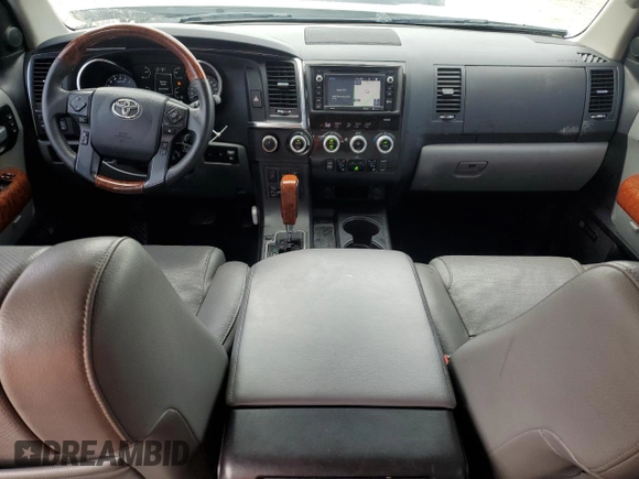 2018 Toyota Sequoia Platinum with VIN 5TDDY5G17JS159344, listed as a Copart auction lot 69950224 with 117,732 mi miles and Salvage Title. Bid and sale history available at carsss.com. Image 8.