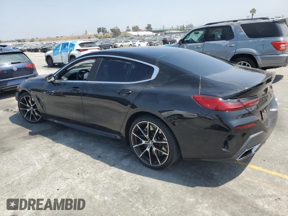 2020 BMW 8 Series M850i with VIN WBAGV8C01LCE50737, listed as a Copart auction lot 58318665 with Not provided miles and Salvage title. Bid and sale history available at DreamBid. Image 2.