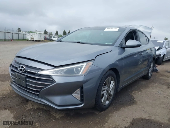 2019 Hyundai Elantra SEL with VIN KMHD84LF1KU816854, listed as a IAAI auction lot 41648387 with 55,070 mi miles. Bid and sale history available at carsss.com. Image 15.