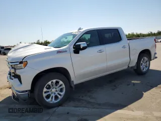 2023 Chevrolet Silverado 1500 LTZ with VIN 1GCUDGE86PZ318398, listed as a Copart auction lot 76702434 with 17,494 mi miles and Salvage Title. Bid and sale history available at carsss.com. Image 1.