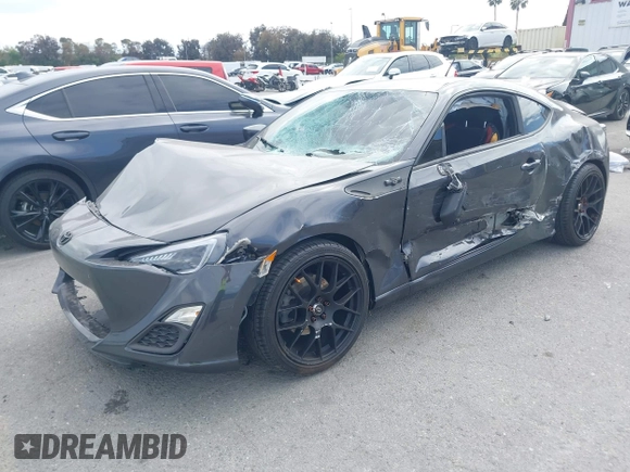 2013 Scion FR-S with VIN JF1ZNAA16D2713197, listed as a IAAI auction lot 42047792 with 83,430 mi miles. Bid and sale history available at carsss.com. Image 2.