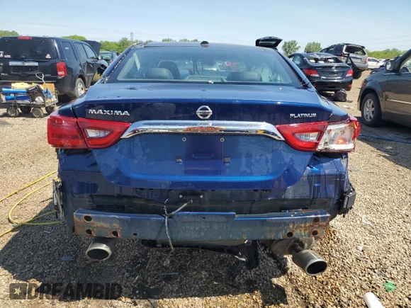 2017 Nissan Maxima SV with VIN 1N4AA6AP5HC370327, listed as a Copart auction lot 58392405 with Not provided miles and Salvage title. Bid and sale history available at DreamBid. Image 6.