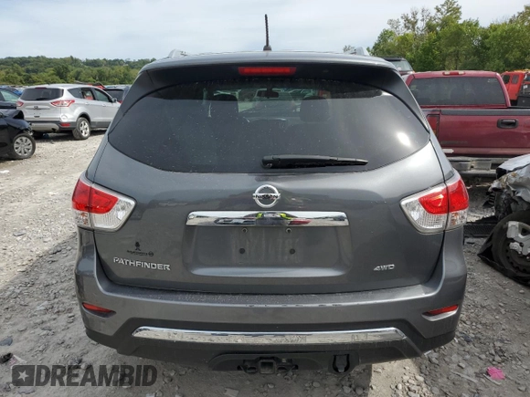 2016 Nissan Pathfinder S with VIN 5N1AR2MM4GC615237, listed as a Copart auction lot 69524584 with 0 mi miles and Salvage Title. Bid and sale history available at carsss.com. Image 6.