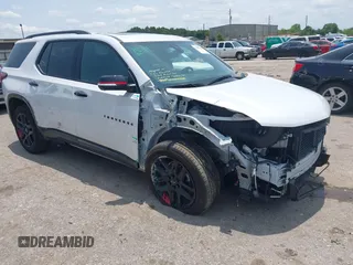 2023 Chevrolet Traverse Premier z VIN 1GNERKKW1PJ219702, wystawiony jako IAAI lot #42389849 z przebiegiem 21 483 mil mil oraz . Historia ofert i sprzedaży dostępna na DreamBid. Obrazek 1.