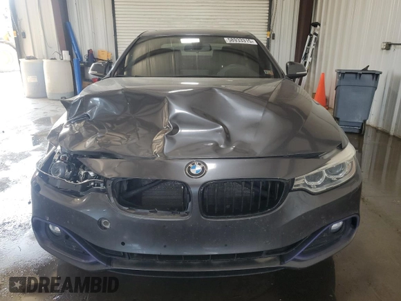 2017 BMW 4 Series 430i xDrive with VIN WBA4R9C30HK878851, listed as a Copart auction lot 58933315 with 83,643 mi miles and Salvage title. Bid and sale history available at DreamBid. Image 5.