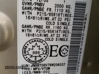 2006 Nissan X-Trail XE z VIN JN8BT08V76W206037, wystawiony jako Copart lot #81773964 z przebiegiem 175 737 mil mil oraz Szkody całkowita. Historia ofert i sprzedaży dostępna na DreamBid. Obrazek 13.