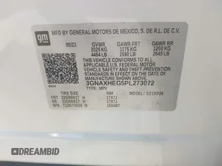 2023 Chevrolet Equinox LS z VIN 3GNAXHEG5PL273072, wystawiony jako IAAI lot #42057747 z przebiegiem 61 676 mil mil oraz . Historia ofert i sprzedaży dostępna na DreamBid. Obrazek 9.