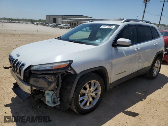 2016 Jeep Cherokee High Altitude with VIN 1C4PJLDB7GW172901, listed as a Copart auction lot 51712755 with 103,607 mi miles and Salvage Title. Bid and sale history available at carsss.com. Image 1.