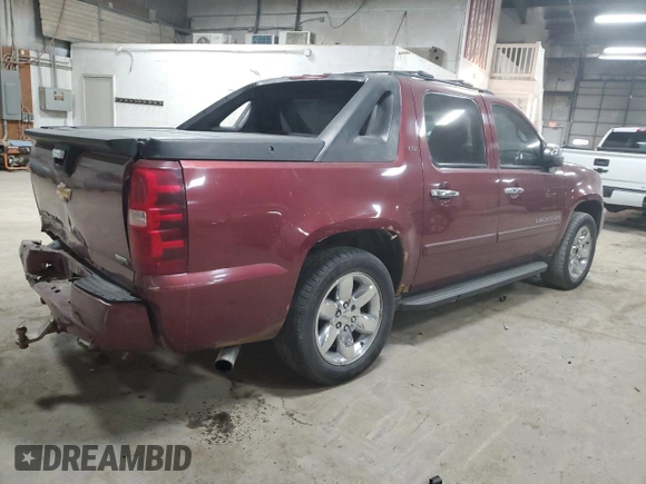 2008 Chevrolet Avalanche LTZ with VIN 3GNFK12368G126797, listed as a Copart auction lot 47109695 with 244,851 mi miles and Salvage Title. Bid and sale history available at carsss.com. Image 3.