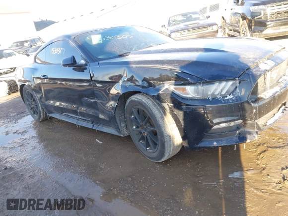 2016 Ford Mustang V6 with VIN 1FA6P8AM0G5252498, listed as a IAAI auction lot 41530307 with 119,737 mi miles and . Bid and sale history available at carsss.com. Image 1.