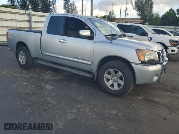 2006 Nissan Titan XE with VIN 1N6AA06B46N505672, listed as a Copart auction lot 56166505 with 142,458 mi miles and Non repairable. Bid and sale history available at DreamBid. Image 4.