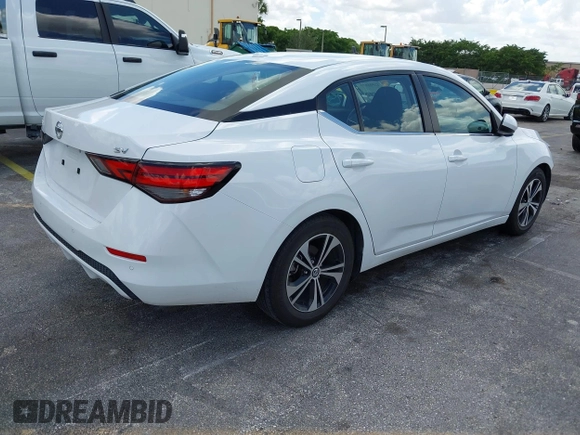 2022 Nissan Sentra SV z VIN 3N1AB8CV7NY287969, wystawiony jako IAAI lot #42501611 z przebiegiem 55 975 mil mil oraz . Historia ofert i sprzedaży dostępna na DreamBid. Obrazek 4.