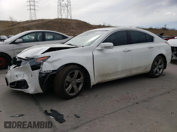 2012 Acura TL Tech Auto with VIN 19UUA9F57CA007811, listed as a Copart auction lot 50191885 with 73,550 mi miles and Salvage Title. Bid and sale history available at carsss.com. Image 1.