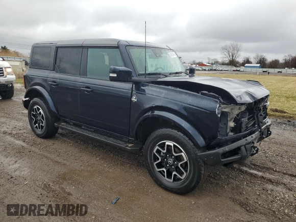2021 Ford Bronco с VIN 1FMEE5DP8MLA78361, выставлен на аукционе Copart как лот 50032465 с пробегом 39 800 миль миль и Списание • Salvage title. История ставок и продаж доступна на DreamBid. Изображение 4.