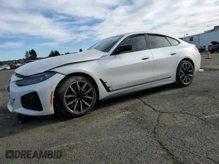 2023 BMW i4 eDrive40 with VIN WBY73AW03PFN86489, listed as a Copart auction lot 41535525 with 37,328 mi miles and Salvage Title. Bid and sale history available at carsss.com. Image 1.