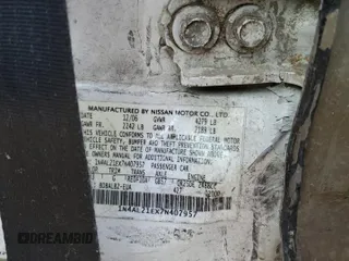 2007 Nissan Altima 2.5 with VIN 1N4AL21EX7N407957, listed as a Copart auction lot 53659384 with 220,064 mi miles and Salvage Title. Bid and sale history available at carsss.com. Image 13.
