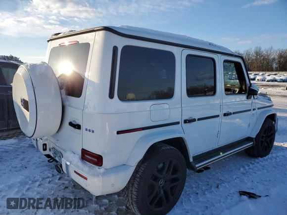2022 Mercedes-Benz G with VIN W1NYC7HJ0NX458788, listed as a Copart auction lot 85795504 with Not Provided miles and Salvage Title. Bid and sale history available at carsss.com. Image 3.
