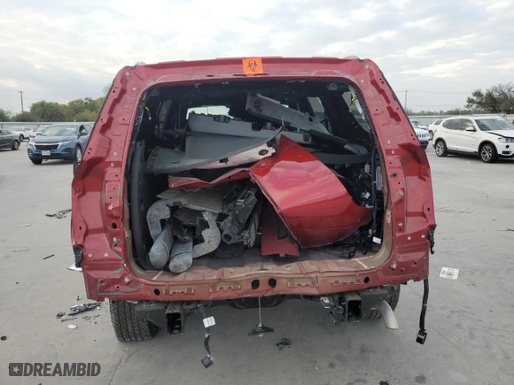 2024 Chevrolet Suburban Z71 with VIN 1GNSKDKD5RR197418, listed as a Copart auction lot 75011594 with 15,816 mi miles and Salvage Title. Bid and sale history available at carsss.com. Image 6.