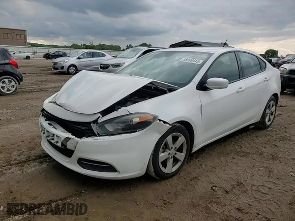 2015 Dodge Dart SXT with VIN 1C3CDFBB2FD306593, listed as a Copart auction lot 58909445 with 131,018 mi miles and Salvage title. Bid and sale history available at DreamBid. Image 13.