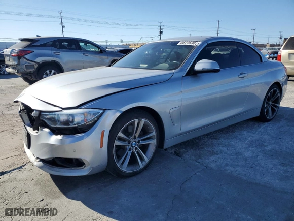 2016 BMW 4 Series 428i with VIN WBA3V7C54G5A25091, listed as a Copart auction lot 88706305 with 90,136 mi miles and Salvage Title. Bid and sale history available at carsss.com. Image 1.