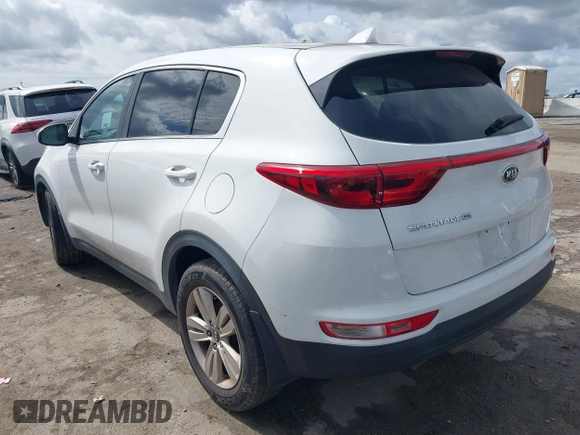 2017 Kia Sportage LX with VIN KNDPM3AC9H7162970, listed as a IAAI auction lot 41733318 with 141,095 mi miles and . Bid and sale history available at DreamBid. Image 3.