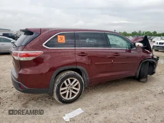 2015 Toyota Highlander LE z VIN 5TDZARFH0FS013178, wystawiony jako Copart lot #58406315 z przebiegiem Nie podano mil oraz Szkoda całkowita • Salvage title. Historia ofert i sprzedaży dostępna na DreamBid. Obrazek 3.