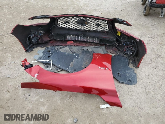 2020 Infiniti Q50 Red Sport 400 with VIN JN1FV7AP4LM630619, listed as a Copart auction lot 89322685 with 49,573 mi miles and Salvage title. Bid and sale history available at DreamBid. Image 14.