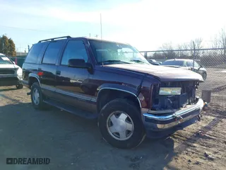 1996 Chevrolet Tahoe with VIN 1GNEK13R9TJ336722, listed as a IAAI auction lot 41576273 with 163,609 mi miles. Bid and sale history available at carsss.com. Image 1.