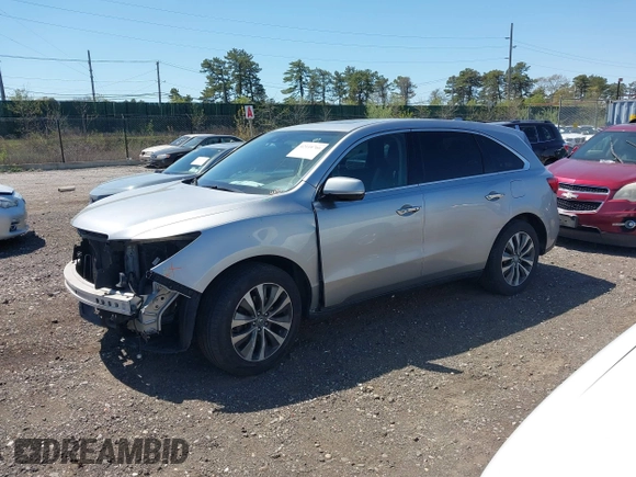 2016 Acura MDX w/Tech with VIN 5FRYD4H41GB053418, listed as a IAAI auction lot 42118766 with 72,700 mi miles. Bid and sale history available at carsss.com. Image 14.