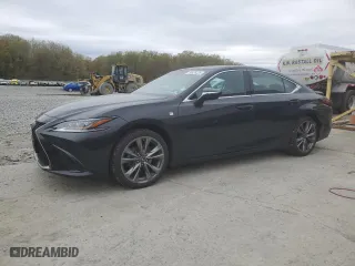 2019 Lexus ES with VIN 58ABZ1B18KU006381, listed as a Copart auction lot 53826425 with 44,501 mi miles and Salvage Title. Bid and sale history available at carsss.com. Image 1.