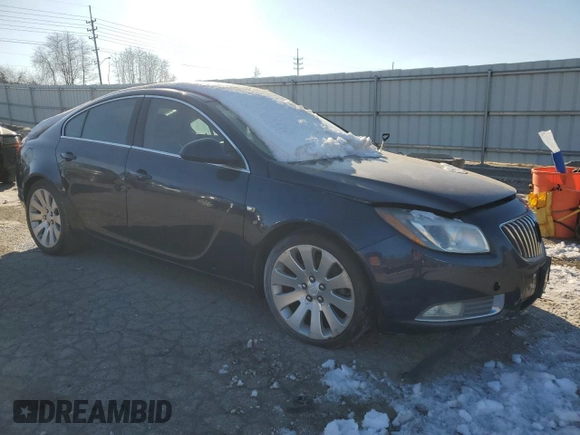 2011 Buick Regal CXL Turbo TO7 with VIN W04G15GV5B1044223, listed as a Copart auction lot 42119245 with 70,338 mi miles and Non Repairable. Bid and sale history available at carsss.com. Image 4.