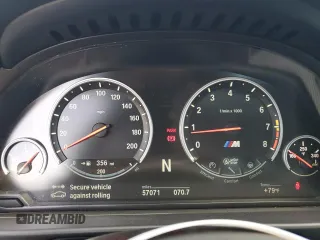 2016 BMW M5 with VIN WBSFV9C50GG343473, listed as a Copart auction lot 75559714 with 57,071 mi miles and Clean Title. Bid and sale history available at carsss.com. Image 9.