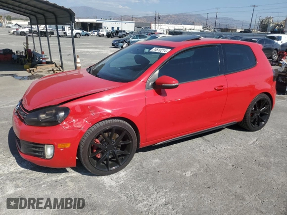 2012 Volkswagen GTI w/Conv & Sunroof z VIN WVWEV7AJ8CW148101, wystawiony jako Copart lot #74610214 z przebiegiem 154 813 mil mil oraz Szkoda całkowita • Salvage title. Historia ofert i sprzedaży dostępna na DreamBid. Obrazek 1.
