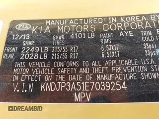 2014 Kia Soul + with VIN KNDJP3A51E7039254, listed as a IAAI auction lot 42121529 with 149,966 mi miles and . Bid and sale history available at DreamBid. Image 9.