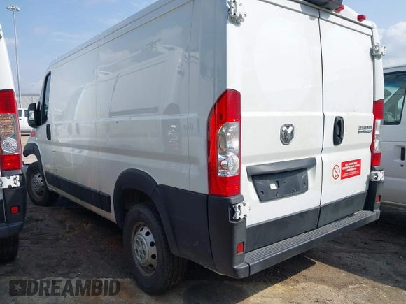 2023 Ram ProMaster Cargo with VIN 3C6LRVVG2PE596243, listed as a IAAI auction lot 42069331 with 9,332 mi miles and . Bid and sale history available at DreamBid. Image 3.