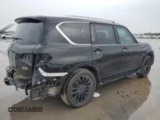 2016 Infiniti QX80 with VIN JN8AZ2NE4G9121795, listed as a Copart auction lot 69585904 with 158,465 mi miles and Salvage Title. Bid and sale history available at carsss.com. Image 3.