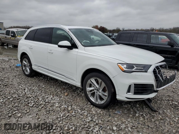 2021 Audi Q7 Premium with VIN WA1AJAF7XMD015724, listed as a Copart auction lot 80276014 with 68,831 mi miles and Salvage Title. Bid and sale history available at carsss.com. Image 4.