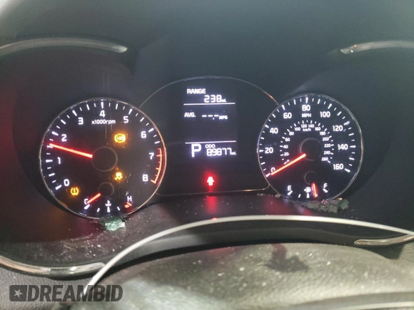 2016 Kia Forte LX with VIN KNAFK4A64G5568874, listed as a Copart auction lot 51670265 with 89,877 mi miles and Salvage Title. Bid and sale history available at carsss.com. Image 9.