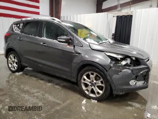 2015 Ford Escape Titanium with VIN 1FMCU9JX0FUA03009, listed as a Copart auction lot 50948755 with 133,748 mi miles and Salvage Title. Bid and sale history available at DreamBid. Image 4.