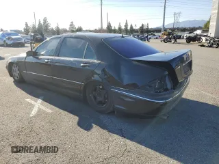 2001 Mercedes-Benz S-Class with VIN WDBNG70J61A199696, listed as a Copart auction lot 46324395 with 0 mi miles and Salvage Title. Bid and sale history available at carsss.com. Image 2.