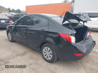 2016 Hyundai Accent SE with VIN KMHCT4AE1GU121365, listed as a IAAI auction lot 41871819 with 129,485 mi miles and . Bid and sale history available at DreamBid. Image 3.