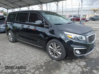 2018 Kia Sedona SX-L with VIN KNDME5C18J6390042, listed as a IAAI auction lot 41775242 with 115,003 mi miles. Bid and sale history available at carsss.com. Image 1.
