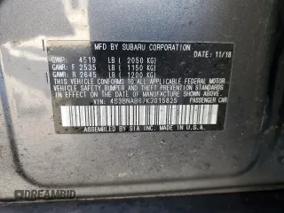2019 Subaru Legacy with VIN 4S3BNAB67K3015825, listed as a Copart auction lot 83109724 with 80,335 mi miles and Salvage Title. Bid and sale history available at carsss.com. Image 13.
