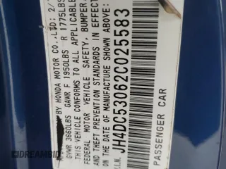 2002 Acura RSX Type S with VIN JH4DC53062C025583, listed as a Copart auction lot 80973534 with 207,624 mi miles and Salvage Title. Bid and sale history available at carsss.com. Image 14.