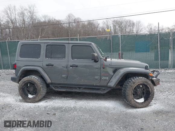 2019 Jeep Wrangler Unlimited Sahara with VIN 1C4HJXEG8KW533339, listed as a IAAI auction lot 40963653 with 69,202 mi miles and . Bid and sale history available at DreamBid. Image 13.