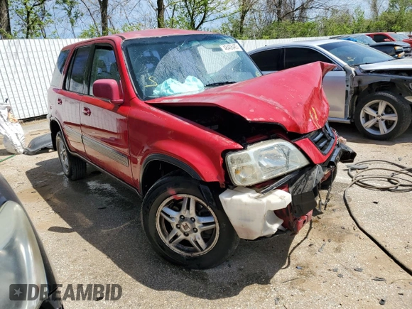 2000 Honda CR-V EX with VIN JHLRD186XYC029772, listed as a Copart auction lot 48406483 with 0 mi miles and Salvage Title. Bid and sale history available at carsss.com. Image 4.